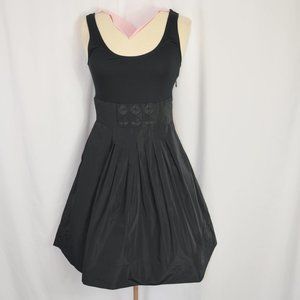 BCBGMaxAzria Dress Black Cocktail Bubble Skirt